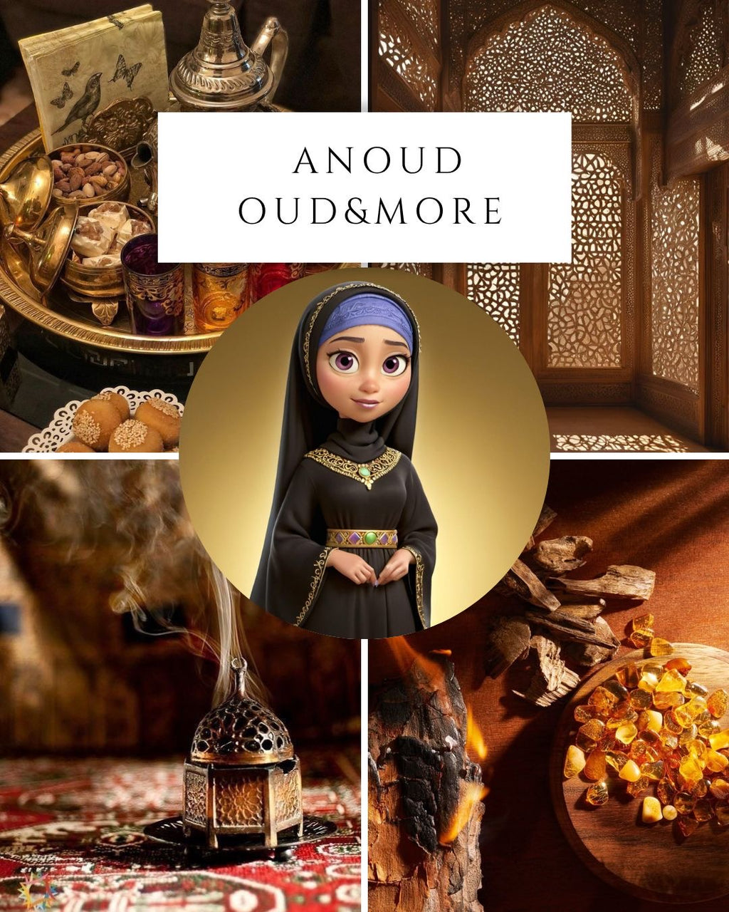 ANOUD Oud & More scent mood board