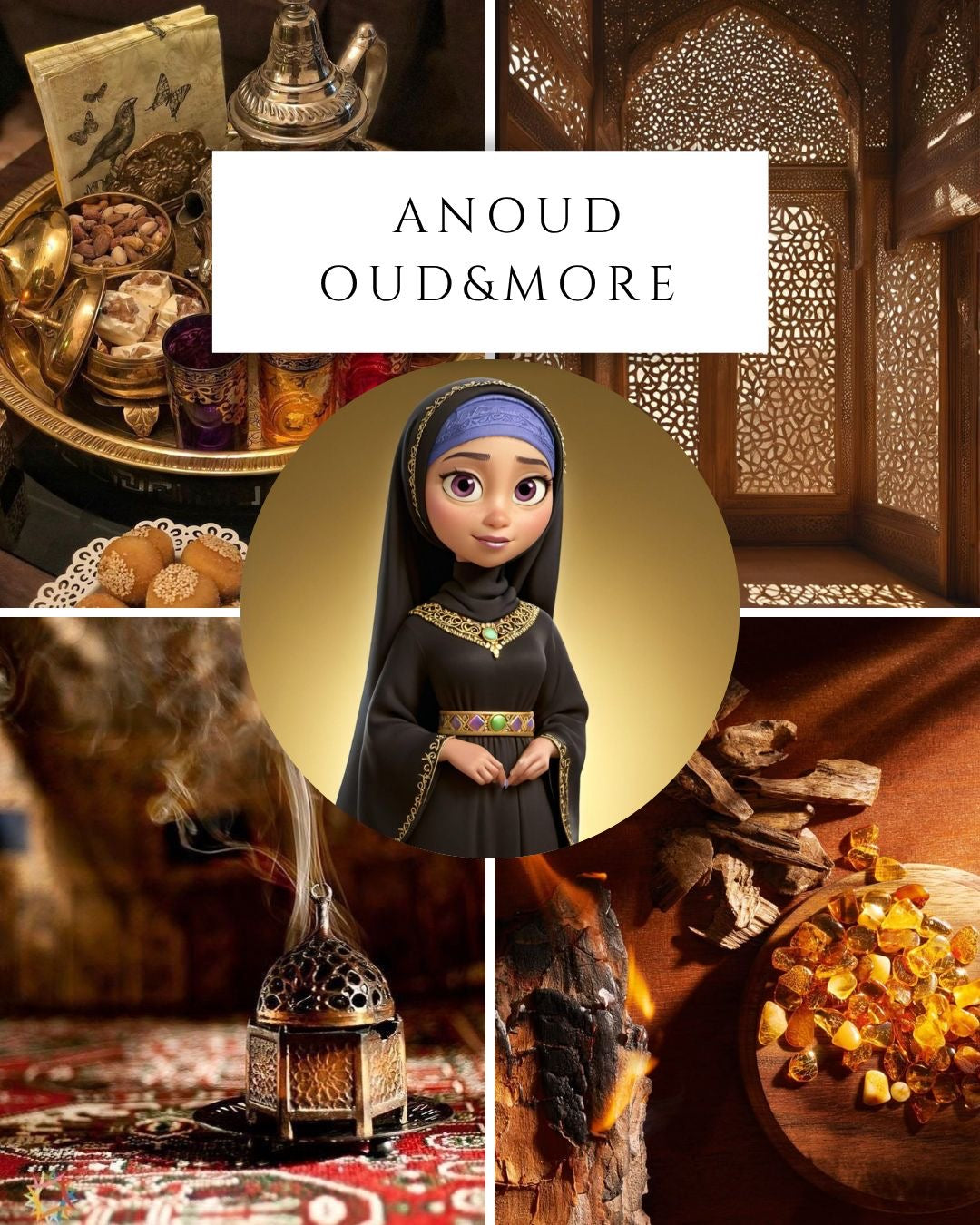 ANOUD Oud & More scent mood board